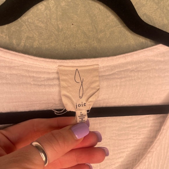 Joie white cotton flowy blouse - Picture 4 of 5